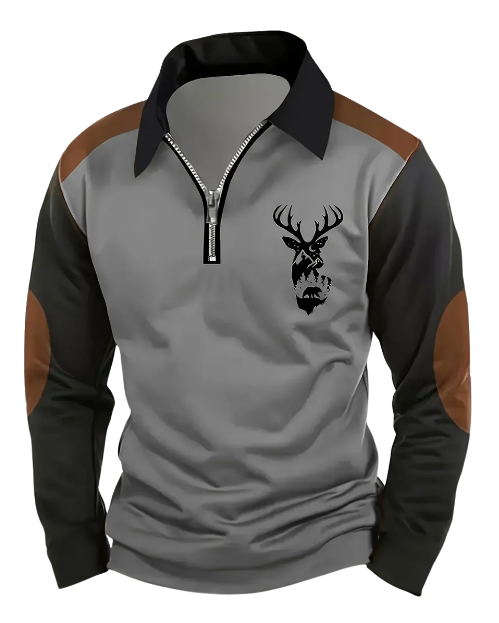 Camisola com fecho de correr vintage