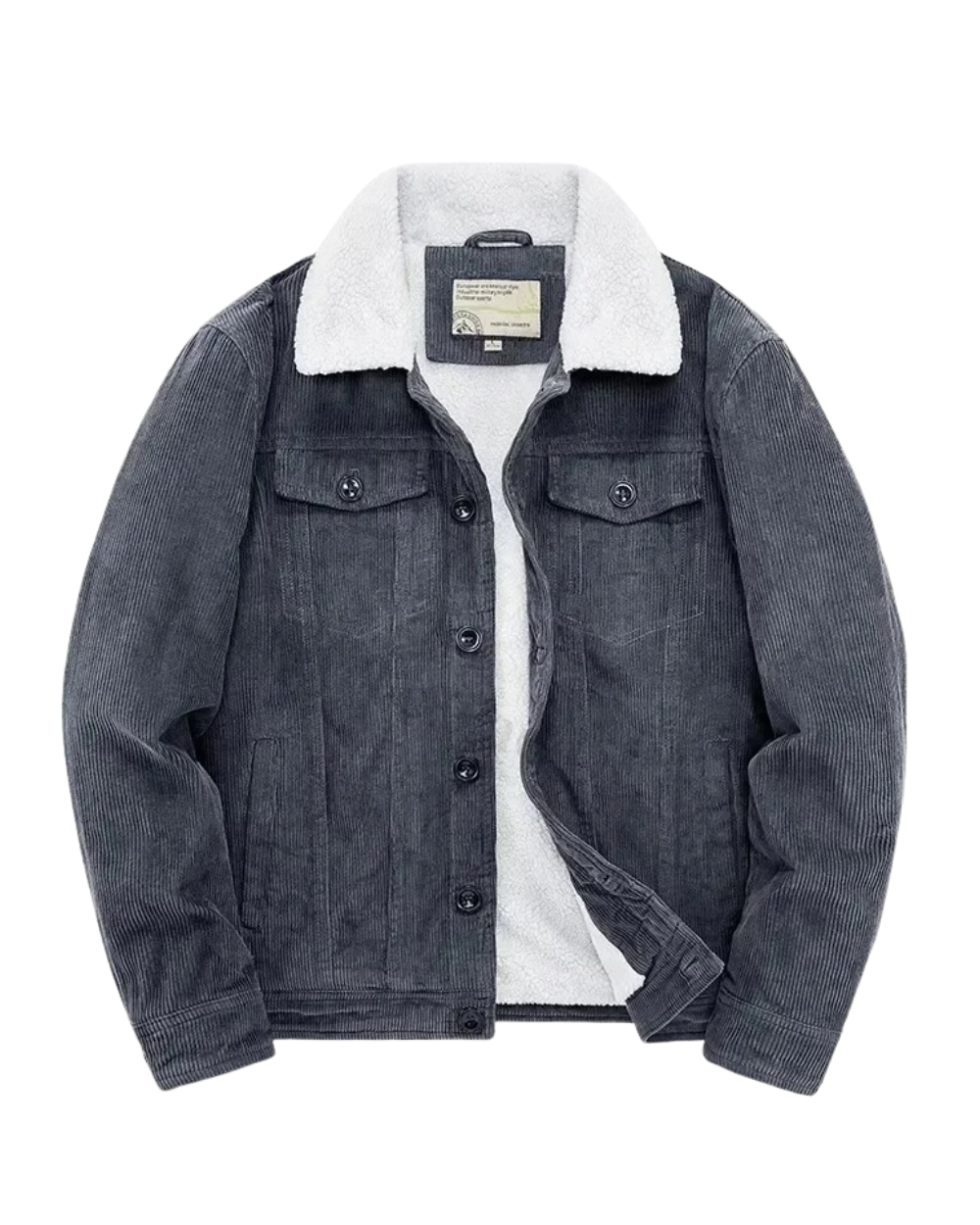 Casaco de bombazina com forro de caxemira