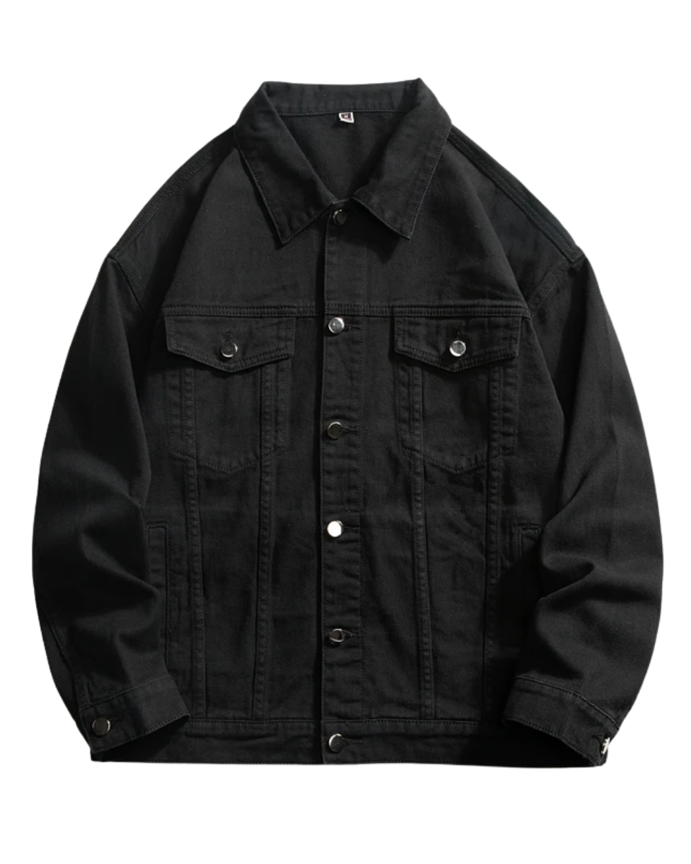 Casaco de ganga de grandes dimensões