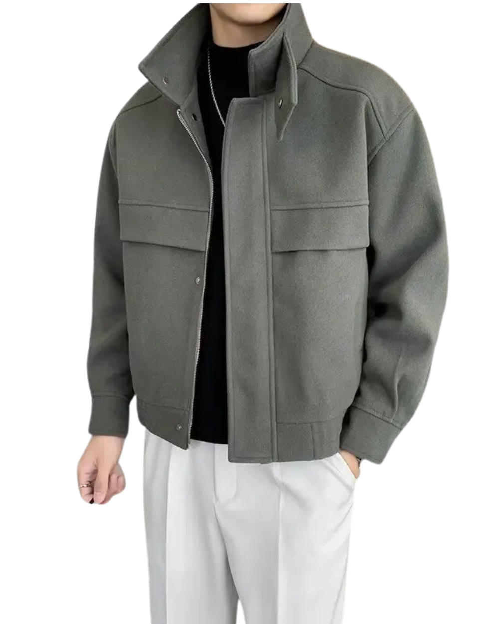 Casaco de lã elegante