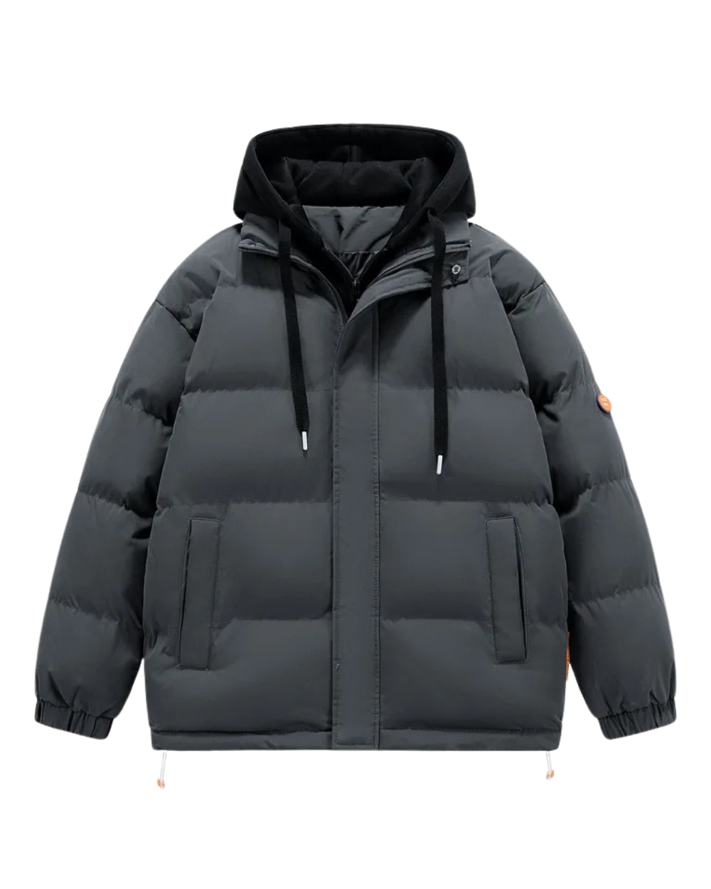 Casaco com capuz elegante