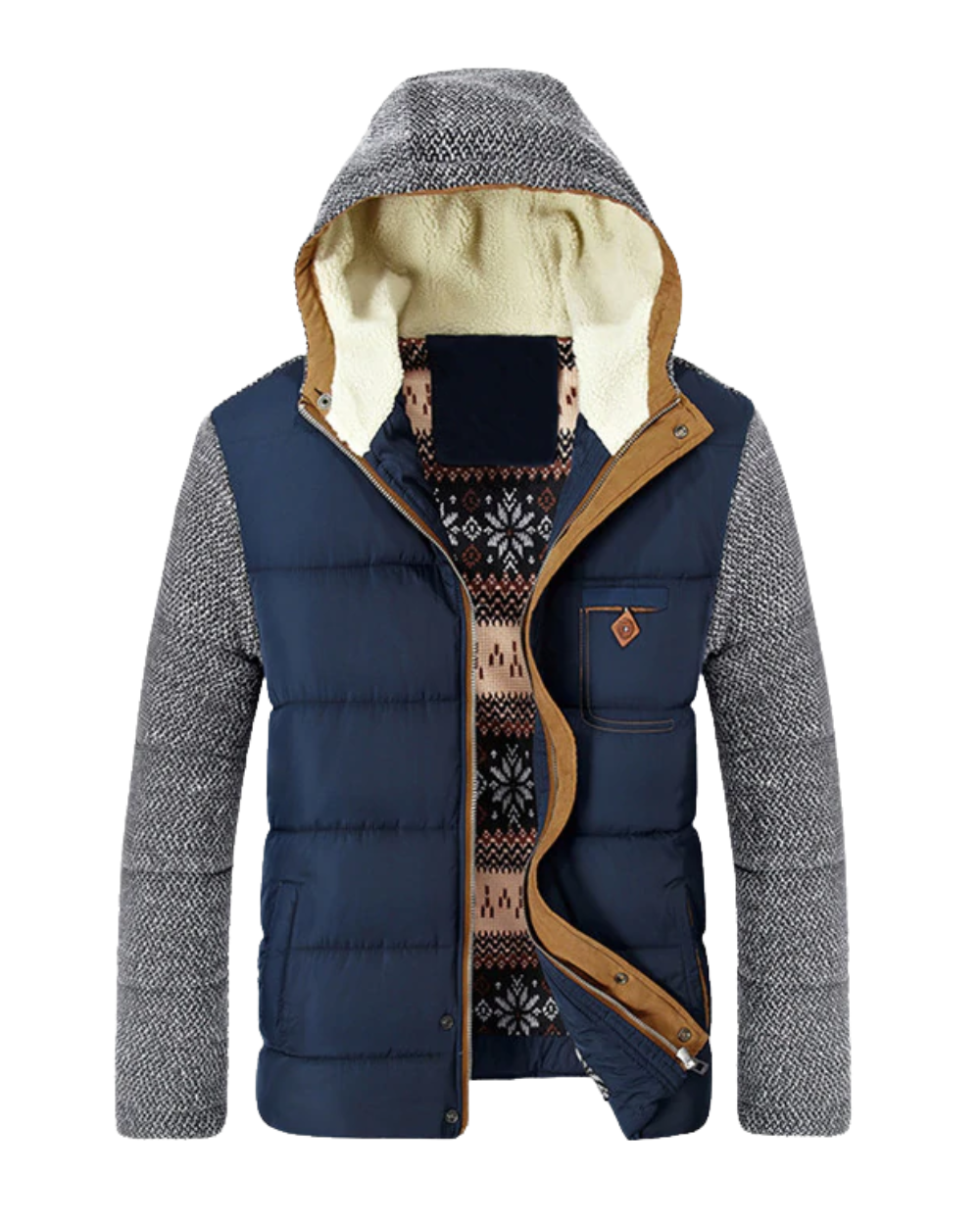 Casaco acolchoado elegante