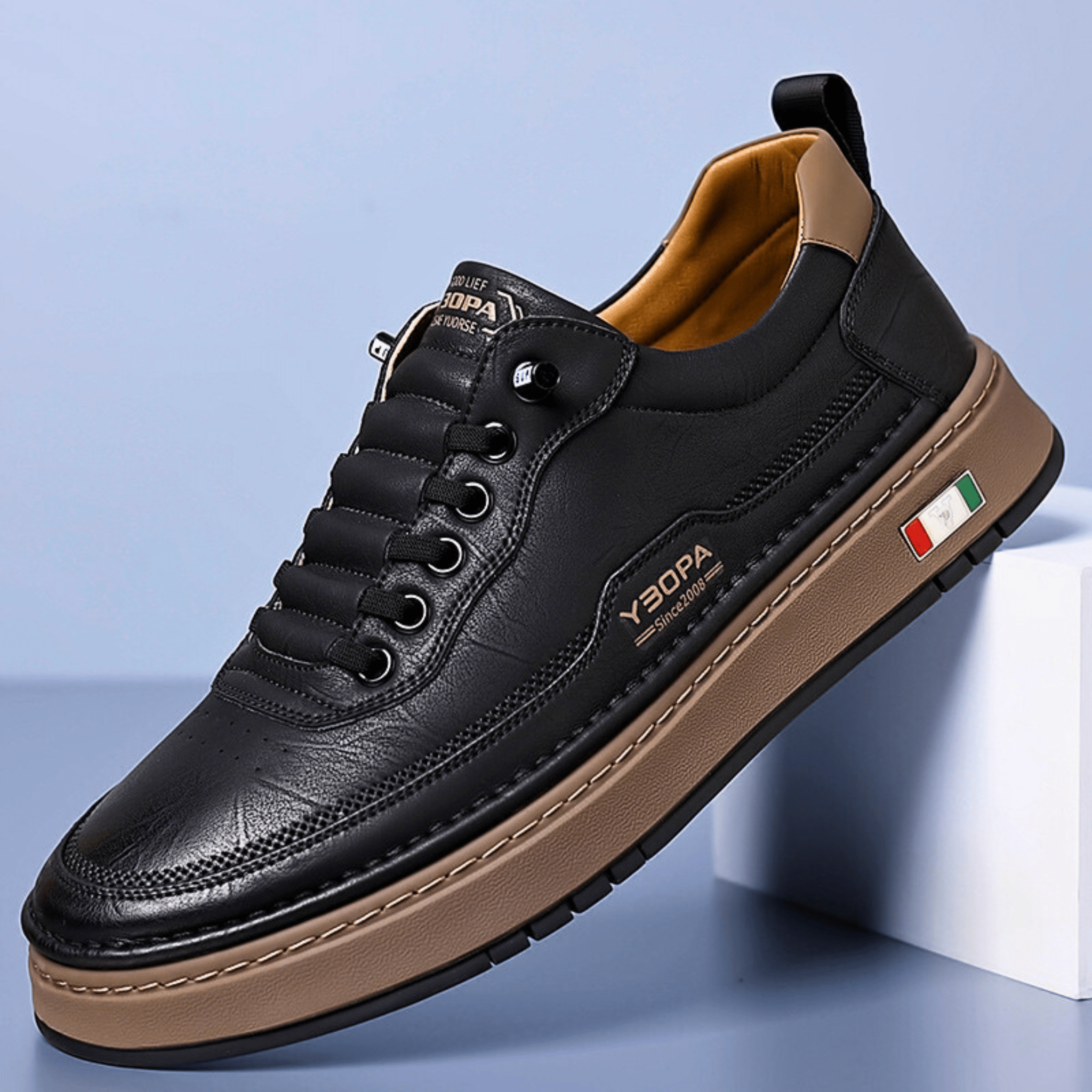 Sapatos de couro italiano